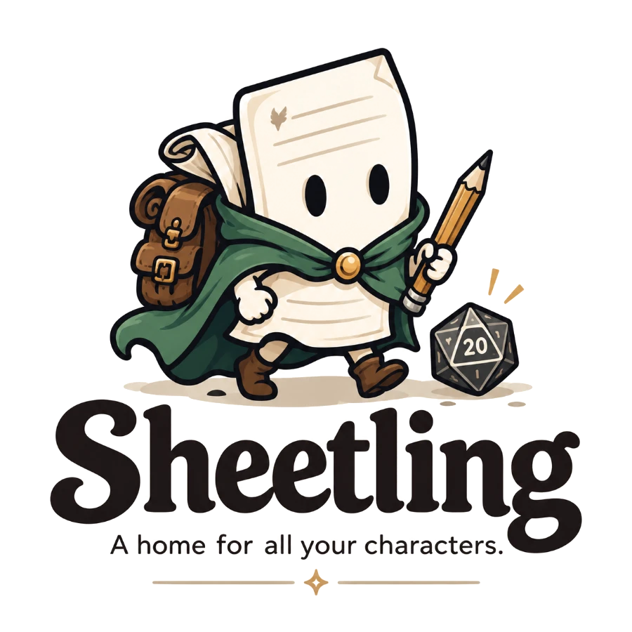 Sheetling — a home for all your characters.